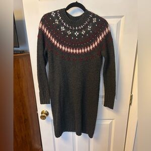 J. Crew Fair Isle Sweater Dress - Size XS